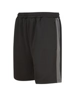 Strickshorts mit Reißverschlusstaschen und Kordelzug – Black/Gunmetal Grey