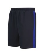 Finden+Hales Strickshorts mit Reißverschlusstaschen und Kordelzug, Black XS, FH886 – Navy/Royal
