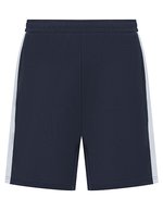 Finden+Hales Strickshorts mit Reißverschlusstaschen und Kordelzug, Black XS, FH886 – Navy/White