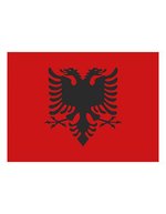 Printwear Drapeau Albanie 90x150 cm polyester, Albania 90 x 150 cm, FLAGAL – Bild 2