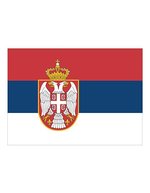 Printwear Fahne Serbien 90x150 cm Polyester, Serbia 90 x 150 cm, FLAGERS – Bild 1