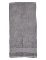 Fair Towel Bio-Baumwolle Badetuch 100x150 cm, Black 100 x 150 cm, FT100BN – Light Grey