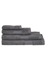 Fair Towel Bio-Baumwolle Badetuch mit Twill-Aufhänger, Black 70 x 140 cm, FT100DN – Bild 1
