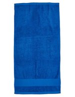 Fair Towel Bio-Baumwolle Badetuch mit Twill-Aufhänger – Cobalt Blue