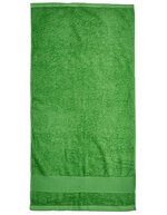 Fair Towel Bio-Baumwolle Badetuch mit Twill-Aufhänger – Grass Green