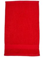 Fair Towel Gästehandtuch Bio-Baumwolle 30x50 cm, Black 30 x 50 cm, FT100GN – Rosso