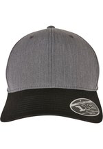 FLEXFIT Melange Mix Cap mit verstellbarem Rückengurt, Dark Grey/Black One Size, FX110MM – Bild 3