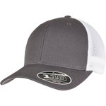 FLEXFIT 110 Mesh Cap mit Snapback, Black/White One Size, FX110MT – Bild 3