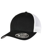 FLEXFIT 110 Mesh Cap mit Snapback – Black/White