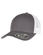 FLEXFIT 110 Mesh Cap mit Snapback – Charcoal/White