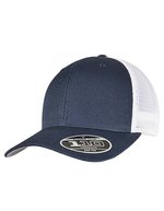 FLEXFIT 110 Mesh Cap mit Snapback – Navy/White