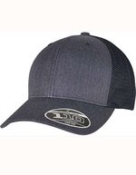 Flexfit Melange Trucker Cap mit Mesh – Heather Navy