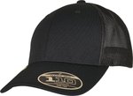 FLEXFIT Recycelte Trucker Cap mit Mesh-Rückseite, Black One Size, FX110RA – Bild 1