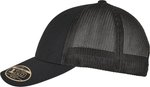 FLEXFIT Recycelte Trucker Cap mit Mesh-Rückseite, Black One Size, FX110RA – Bild 5