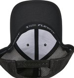 FLEXFIT Recycelte Trucker Cap mit Mesh-Rückseite, Black One Size, FX110RA – Bild 6