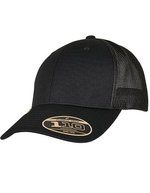 FLEXFIT Recycelte Trucker Cap mit Mesh-Rückseite – Black