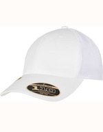 FLEXFIT Recycelte Trucker Cap mit Mesh-Rückseite – White