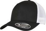 FLEXFIT Cappellino Trucker riciclato bicolore, Black/White One Size, FX110RT – Bild 1