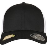 FLEXFIT Cappellino Trucker riciclato bicolore, Black/White One Size, FX110RT – Bild 6