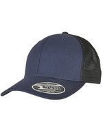 FLEXFIT Strukturierte Canvas-Trucker Cap mit Mesh, Navy/Black One Size, FX110ST – Bild 1