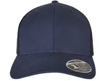 FLEXFIT Structured Canvas Trucker Cap with Mesh, Navy/Black One Size, FX110ST – image 3