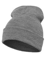 FLEXFIT Heavyweight Long Beanie aus 100% Polyacryl, Maroon One Size, FX1501KC – Heather Grey