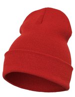 FLEXFIT Heavyweight Long Beanie aus 100% Polyacryl, Maroon One Size, FX1501KC – Red