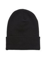 FLEXFIT Lange Beanie aus Bio-Baumwolle schwarz – Black