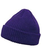 FLEXFIT Ripp-Strick Beanie für Fisherman Look, Black One Size, FX1502RB – Violet