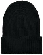 FLEXFIT Recycelte Rippenstrick Mütze Schwarz, Black One Size, FX1504RY – Bild 2