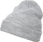 FLEXFIT Extra lange Strick Beanie aus Polyacryl, Heather Grey One Size, FX1545K – Bild 1