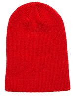 Extra lange Strick Beanie aus Polyacryl – Red