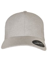 Flexfit Delta Carbon Cap mit Visor, Melange Charcoal L/XL, FX180M – Melange Silver