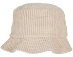 FLEXFIT Big Corduroy Bucket Hat aus Baumwolle, Black One Size, FX5003BC – Off White