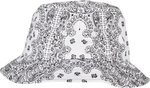 FLEXFIT Bandana Print Bucket Hat knautschbar, Black/White One Size, FX5003BP – Bild 5