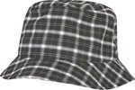 FLEXFIT Check Bucket Hat in Schwarz-Grau, Black-Grey Check One Size, FX5003C – Bild 1