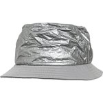 FLEXFIT Crinkled Paper Bucket Hat in Schwarz/Silber, Black One Size, FX5003CP – Bild 1