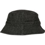 FLEXFIT Denim Bucket Hat mit Krempe, Black/Grey One Size, FX5003DB – Bild 4