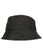 FLEXFIT Denim Bucket Hat mit Krempe, Black/Grey One Size, FX5003DB – Bild 2