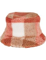 FLEXFIT Sherpa Karomuster Bucket Hat, White Sand/Toffee One Size, FX5003SC – Bild 4