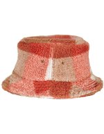 FLEXFIT Sherpa Karomuster Bucket Hat, White Sand/Toffee One Size, FX5003SC – Bild 5