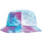 FLEXFIT Batik Bucket Hat mit umlaufender Krempe, Purple/Turquoise One Size, FX5003TD – Bild 4