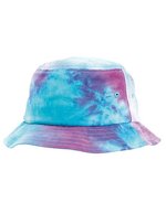 FLEXFIT Batik Bucket Hat mit umlaufender Krempe, Purple/Turquoise One Size, FX5003TD – Bild 2