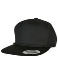 FLEXFIT 5-Panel Poplin Golf Cap with Snapback, Black One Size, FX6002 – image 1