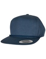 FLEXFIT 5-Panel Poplin Golf Cap mit Snapback, Black One Size, FX6002 – Navy