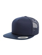 FLEXFIT Foam Trucker Cap mit Snapback-Verschluss, Black One Size, FX6005FF – Navy