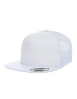 FLEXFIT Foam Trucker Cap mit Snapback-Verschluss, Black One Size, FX6005FF – White