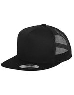 FLEXFIT Classic Trucker Cap mit Mesh-Rückseite, Black One Size, FX6006 – Bild 2