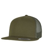 FLEXFIT Classic Trucker Cap mit Mesh-Rückseite, Black One Size, FX6006 – Mossgreen