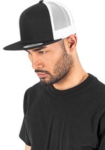FLEXFIT Casquette Trucker classique design bicolore, Black/White One Size, FX6006T – Bild 1